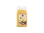 Sachet transparent de millet doré, avec l'inscription « Bio Millet Doré Goldhirse » et un Nutri-Score.