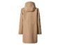 Imperméable beige pour femme avec capuche, vue de dos