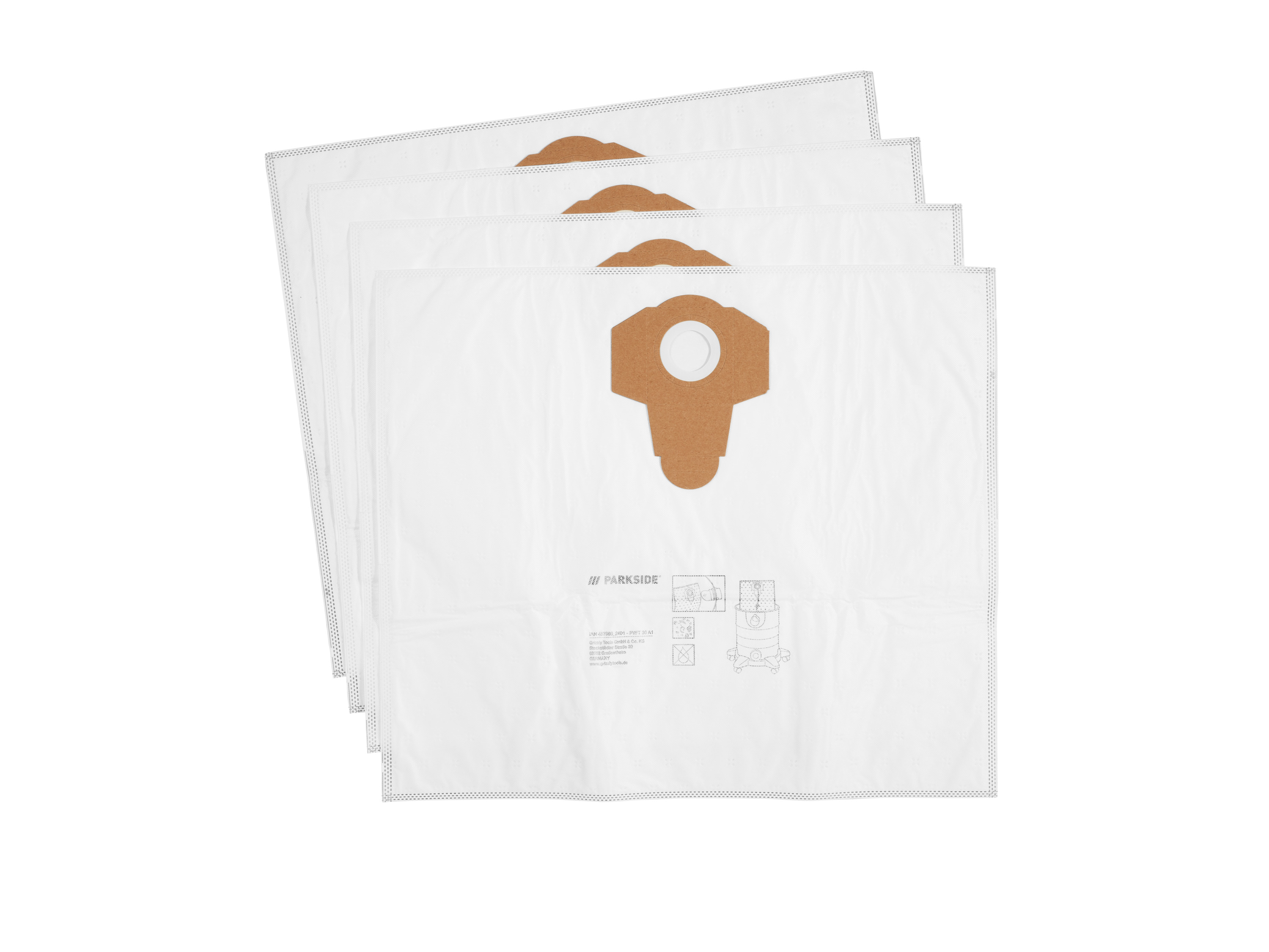 PARKSIDE® Sacs filtrants PFT 30 A1 ou Sacs filtrants en feutre PVFT 30 A1/PFBW 30 A1 (sacs pour aspirateur en non tissé)
