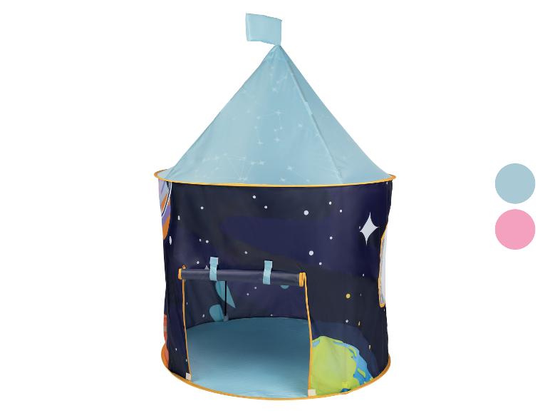 Tente de jeu pour enfants sur le thème de l'espace, bleue et bleu marine