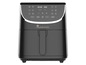 Une friteuse à air MasterPro noire avec un écran numérique.