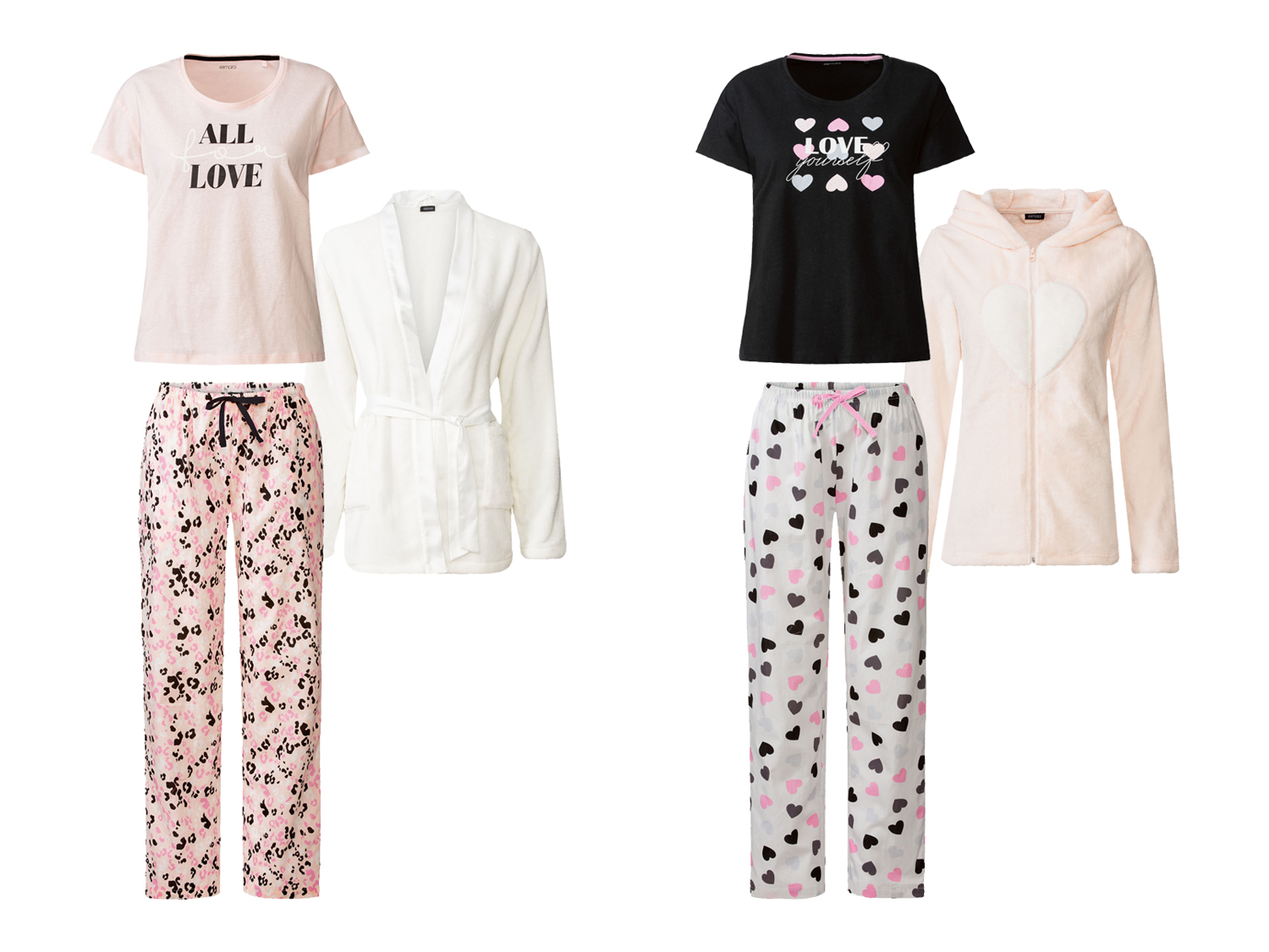 esmara® Ensemble de pyjama avec veste femme