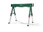 Tréteau pliant vert PARKSIDE avec pieds réglables.
