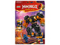 LEGO Ninjago Cole's Elemental Earth Mech avec un robot et des minifigurines
