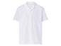 Chemise blanche à manches courtes et col boutonné