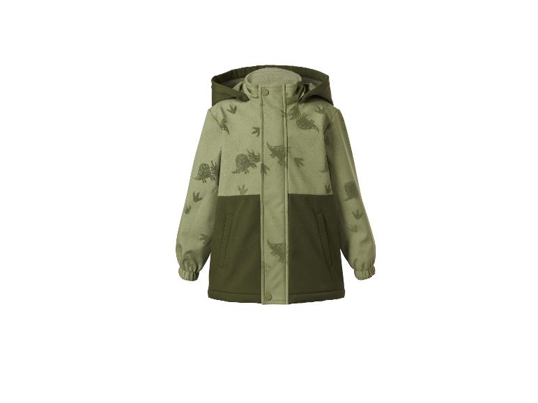 Veste verte pour enfants avec capuche et imprimé dinosaure