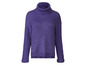 Un pull en maille violet à col roulé.
