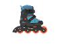 Patins à roulettes enfant, bleu et orange.