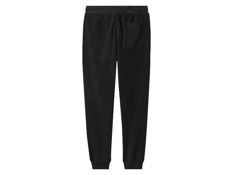 Pantalon de jogging noir en polaire avec poche arrière