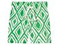 Shorts enfant à motif géométrique vert et blanc.