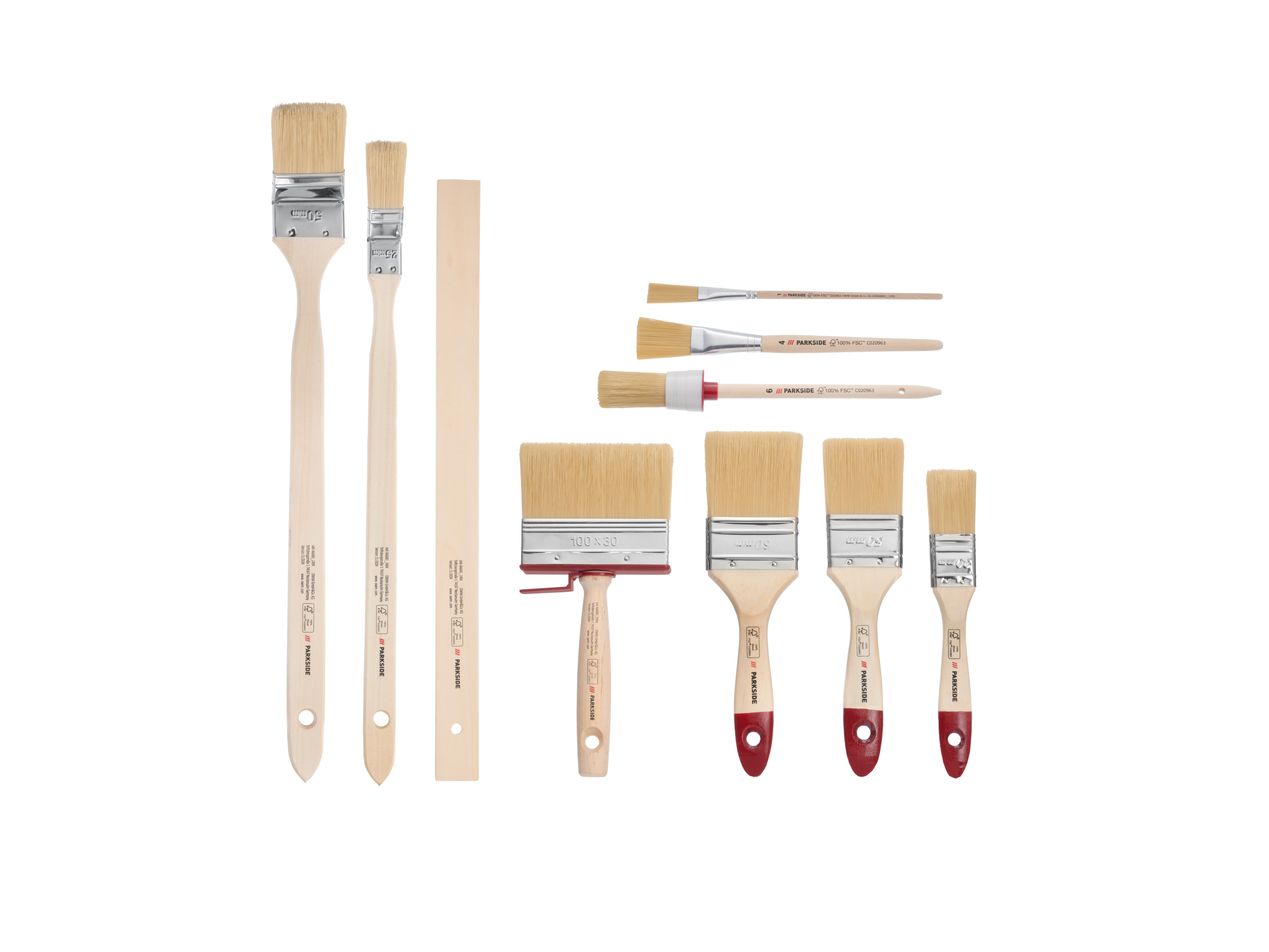 PARKSIDE® Set 10 pinceaux (laque)