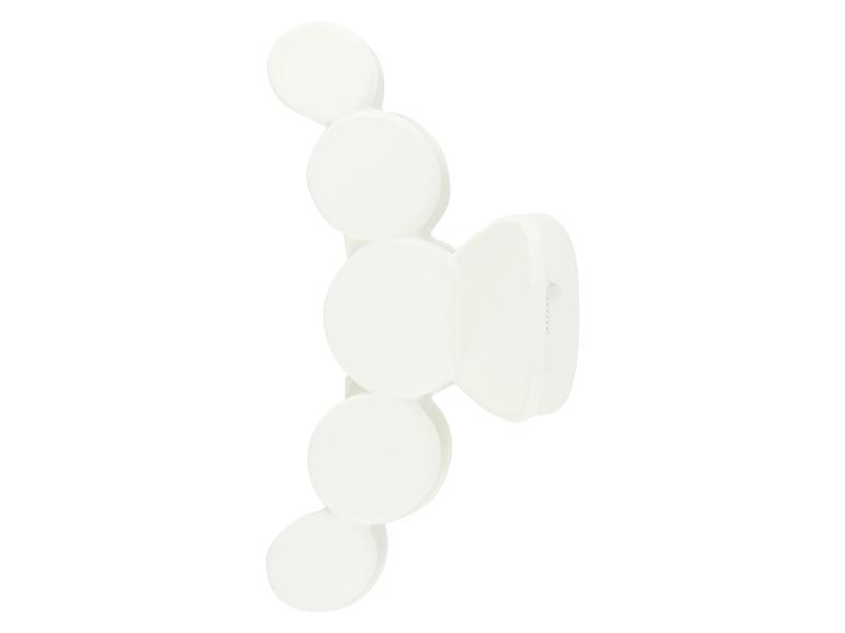 Pince à cheveux blanche avec éléments ronds