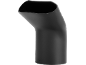 Buse noire pour sèche-cheveux, inclinée pour un flux d'air concentré.