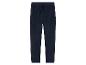 Pantalon cargo bleu foncé avec cordon de serrage.