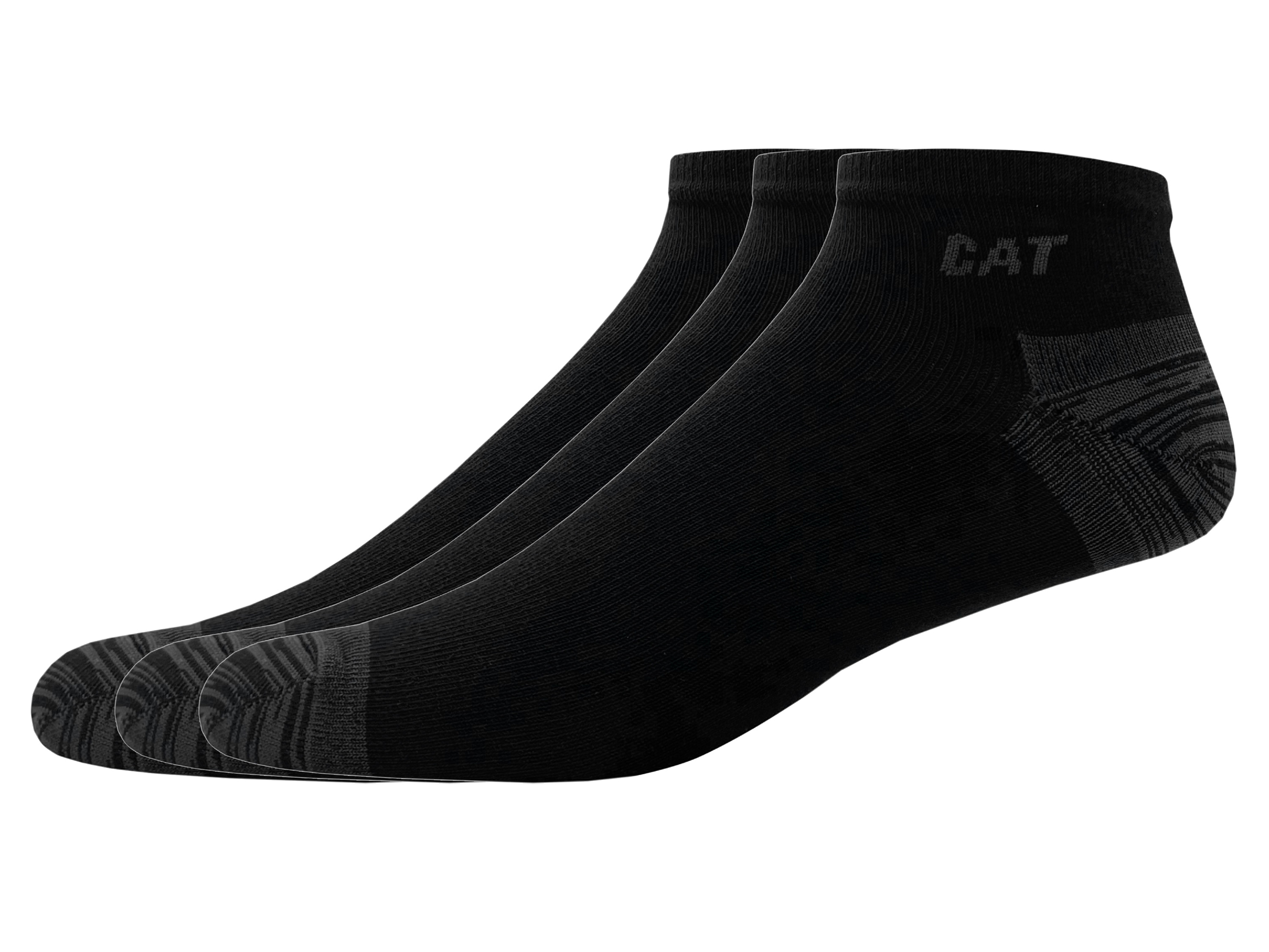 Caterpillar Lot de 3 paires de chaussettes de travail homme (35-38, noir)