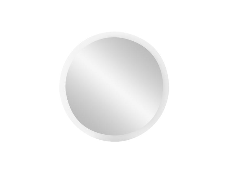 Bouton rond blanc avec dégradé gris