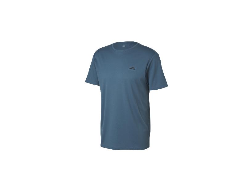 T-shirt de sport bleu à manches courtes pour homme.