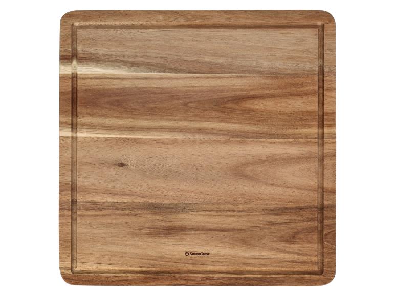 Planche à découper en bois avec rainure à jus