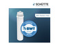 Un filtre à eau BWT Premium blanc pour douches.