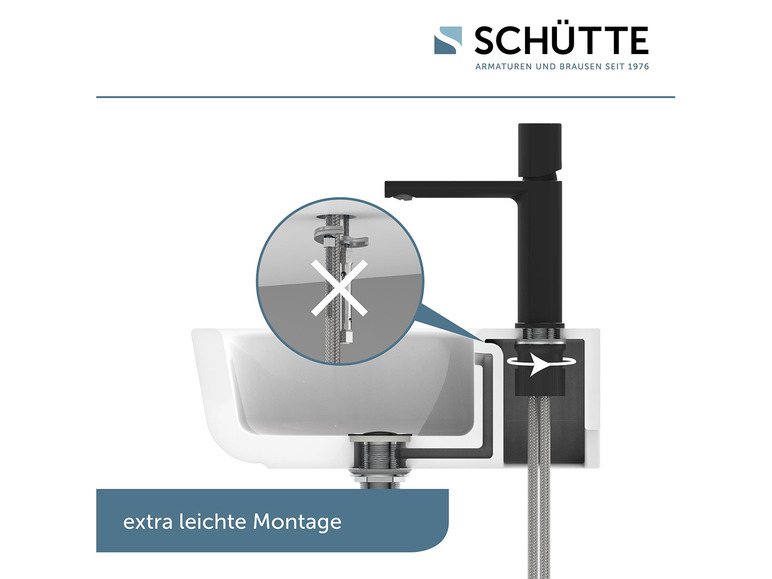 Aller en mode plein écran : Schütte Mitigeur robinet de lavabo New York, avec valve pop-up adaptée - Image 8