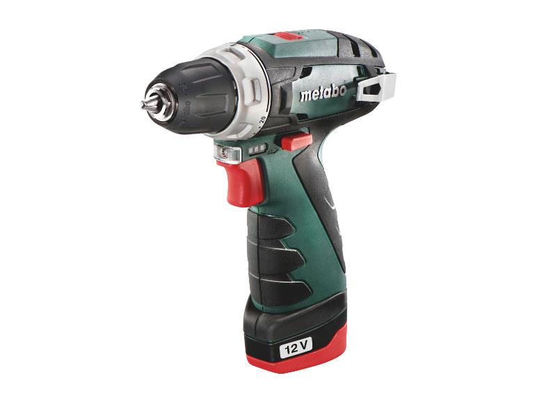 Perceuse-visseuse sans fil Metabo 12V en vert et noir