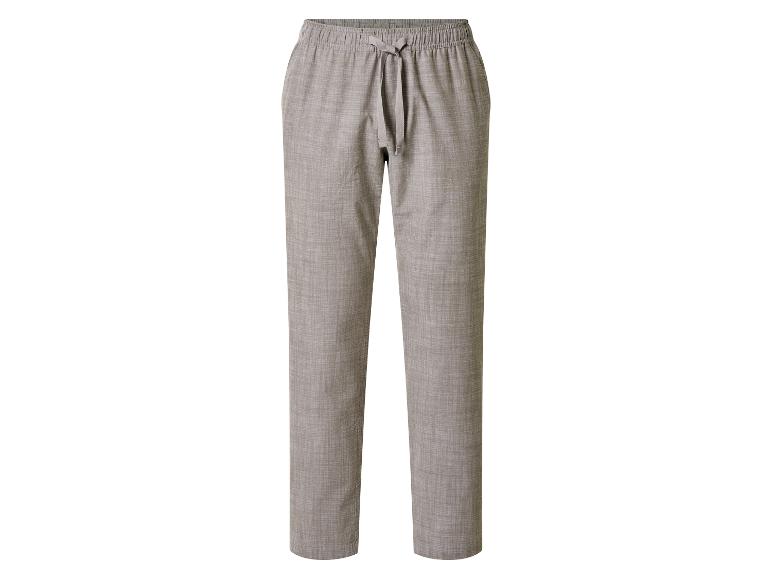 Pantalon de loisirs gris pour homme avec cordon de serrage à la taille.