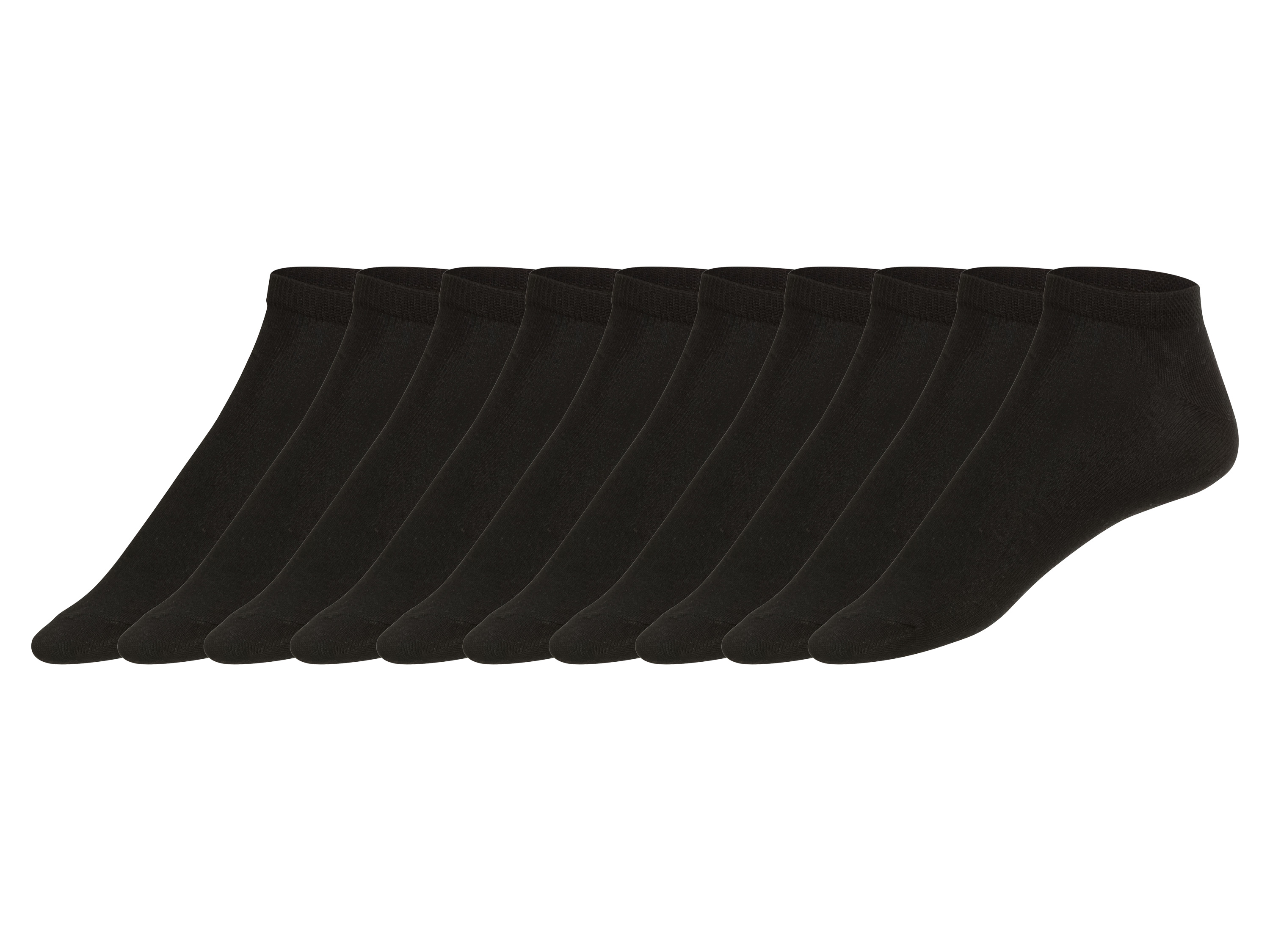 esmara® Lot de 10 socquettes femme (35-38, noir)