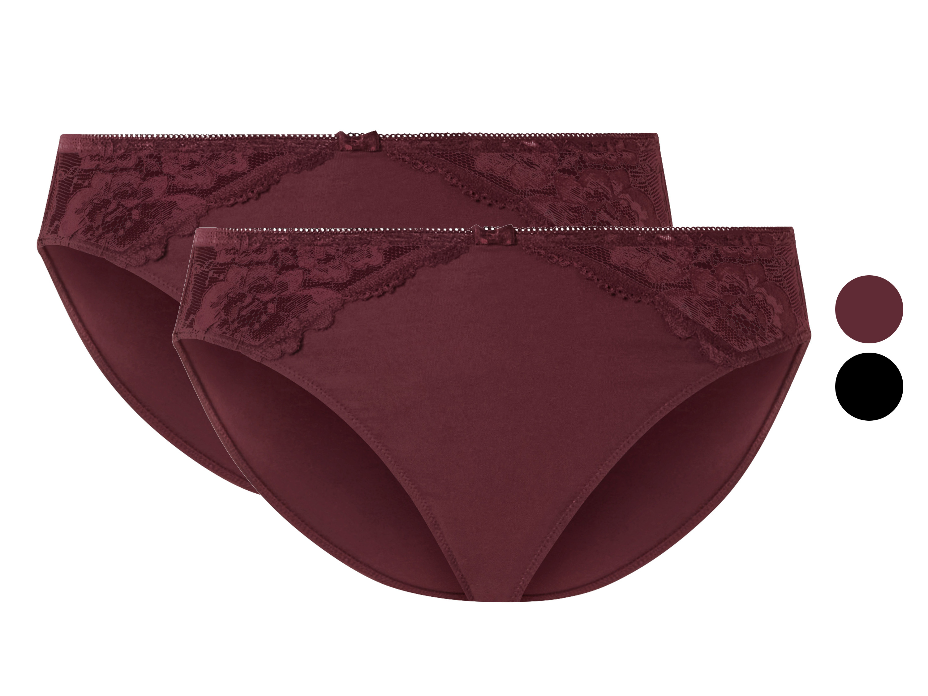 esmara® Lot de 2 slips femme en dentelle
