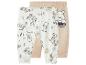 Lot de 2 pantalons bébé beiges et blancs avec imprimé Winnie l'Ourson.