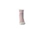 Chaussette de sport rose avec rayures blanches et rose foncé