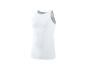 Débardeur de sport blanc pour homme, vue de trois quarts.