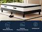 Un matelas avec un sommier tapissier pour une nuit de sommeil réparateur.