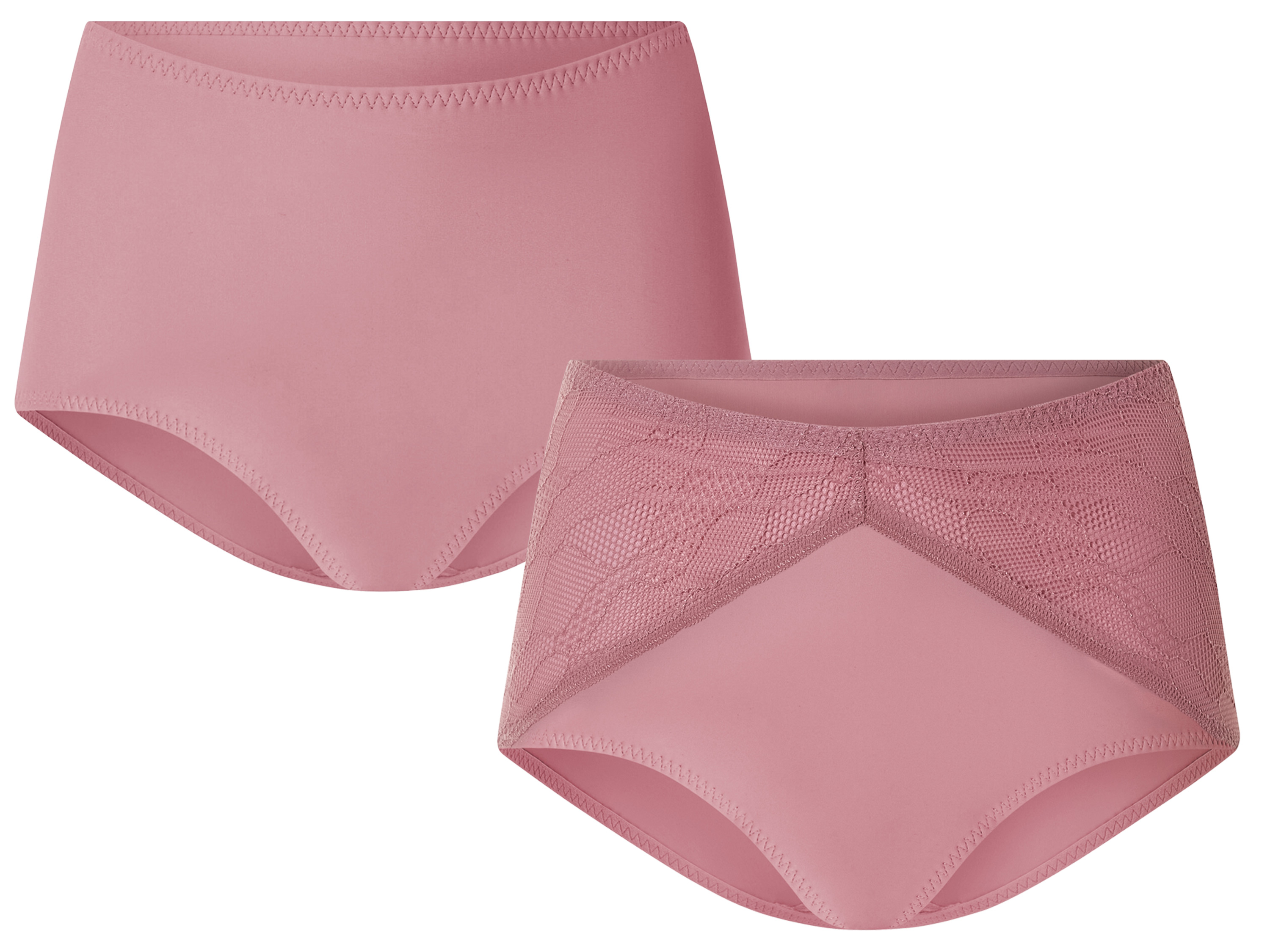 esmara® Lot de 2 culottes gainantes femme (rose)