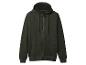 Sweat à capuche zippé vert foncé avec cordon de serrage