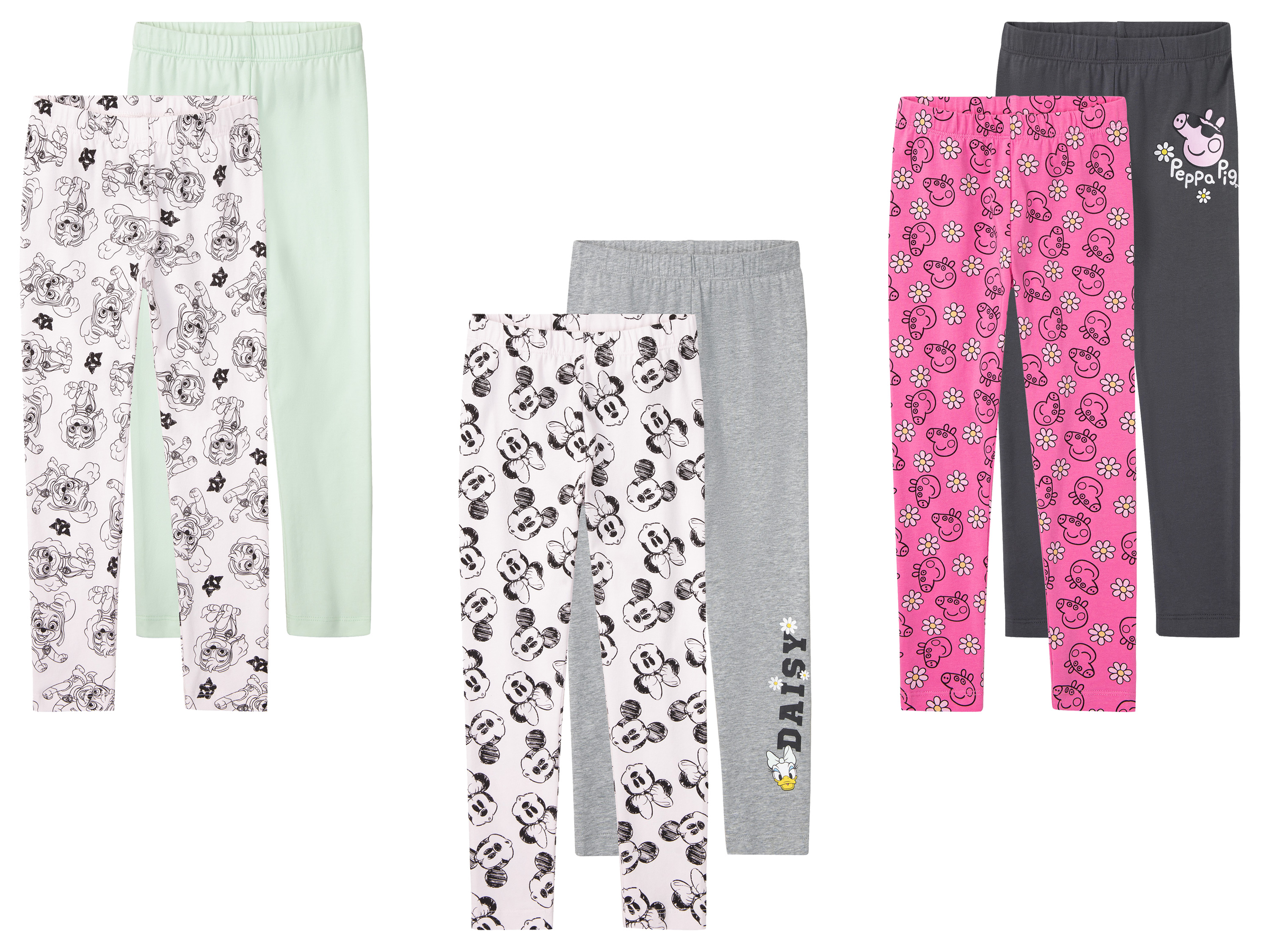 Lot de 2 leggings enfant licence
