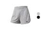 Shorts en molleton gris ; disponibles en gris et noir.