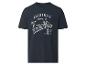T-shirt bleu marine avec l'inscription 'AUTHENTIC SUPPLY. CO Time To Relax ENJOY NOW EST. 89'