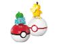 Bulbasaur et Psyduck de Pokémon en briques LEGO.