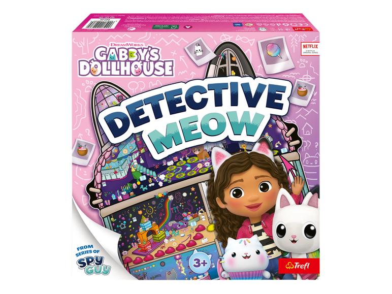 Jeu de société Gabby's Dollhouse Detective Meow de DreamWorks et Netflix