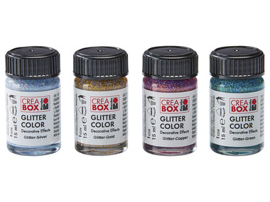 Marabu CREABOX Peinture à effet métallique, 4 x 15 ml