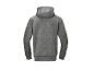 Sweat-shirt à capuche gris foncé, vue arrière.