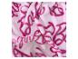 Couverture polaire rose avec un motif rose foncé