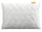 Oreiller blanc matelassé avec motif ondulé