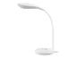 Lampe de bureau blanche au design moderne avec éclairage LED.