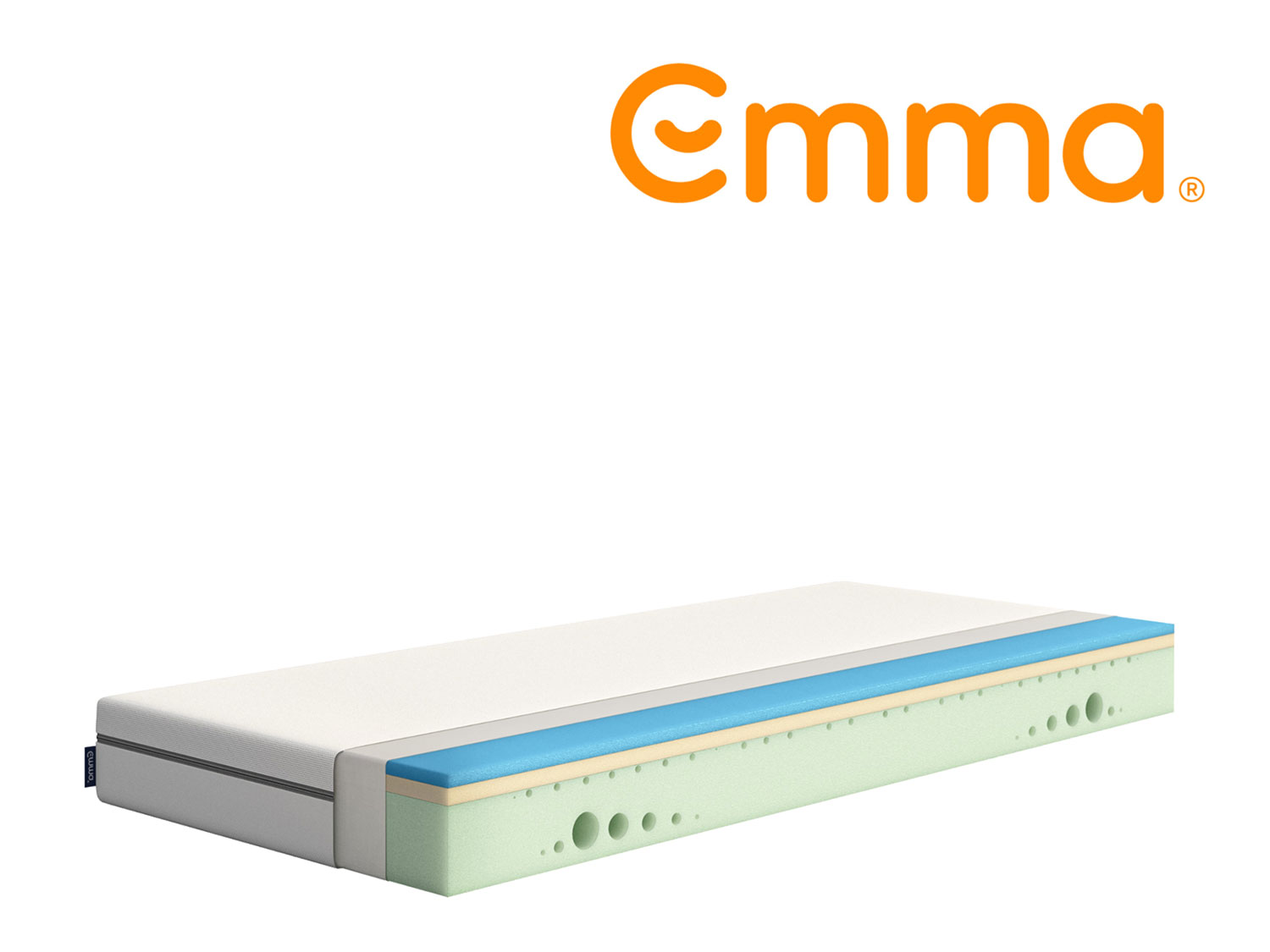 Matelas Emma One 140x190 cm | Mémoire de Forme Confort Optimal | Système Multicouches 7 zones de Soutien | Housse Thermorégulatrice - vue 5
