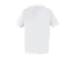 T-shirt blanche à manches courtes, vue de dos.