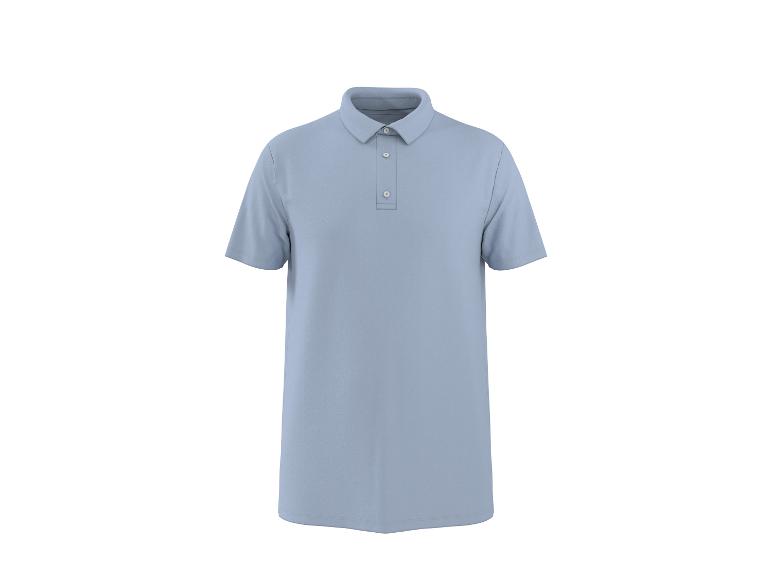 Polo homme bleu clair à manches courtes