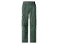 Pantalon cargo vert pour homme avec taille élastique et poches latérales.