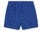 Shorts bleus à découpes ajourées pour enfant.
