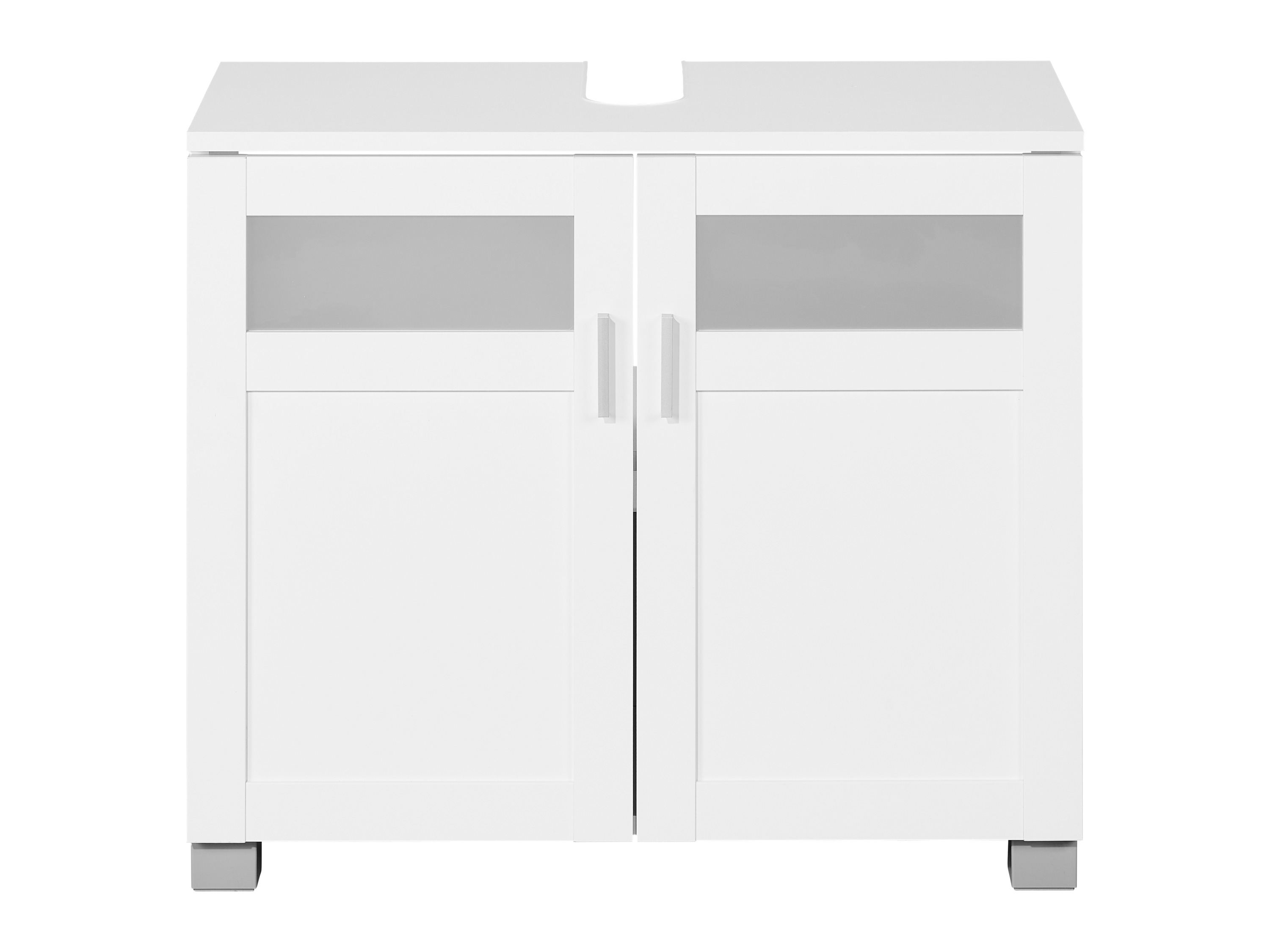 LIVARNO home Meuble sous-vasque Basel, 68,5 x 58,7 x 34,5 cm, blanc